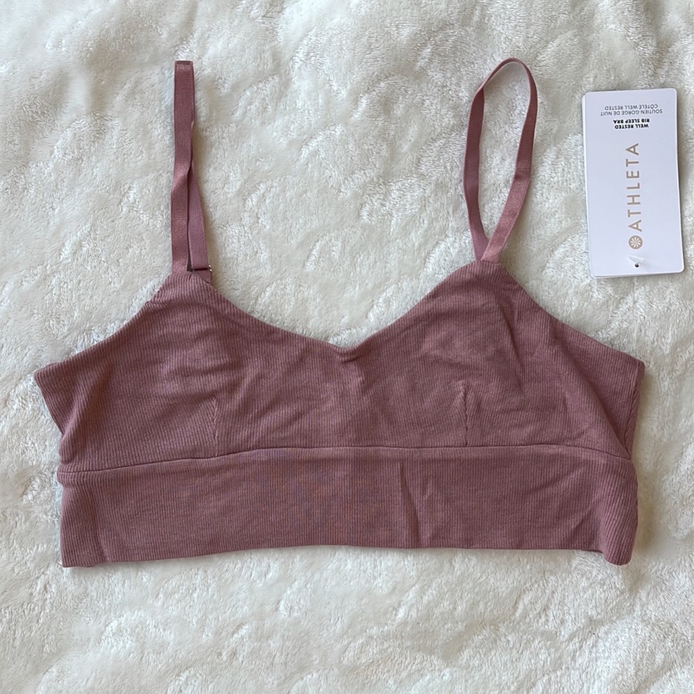 Athleta Ribbed Bra Size M - Picture 3 of 4